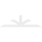 Ekena Millwork Richland Architectural Grade PVC Gable Bracket, 72"W x 21"H x 2"D x 4"F, 7/12 Pitch GBP072X21X0204RIC00 - alternate 3